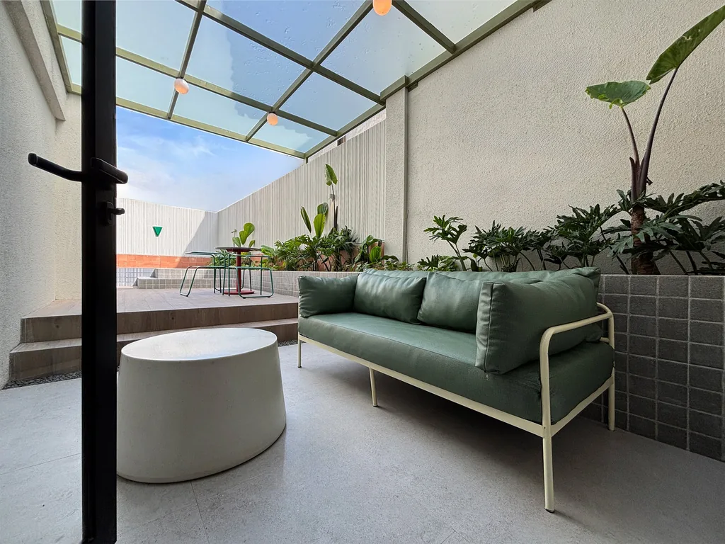 Outdoor space and private pool area of the Country Room